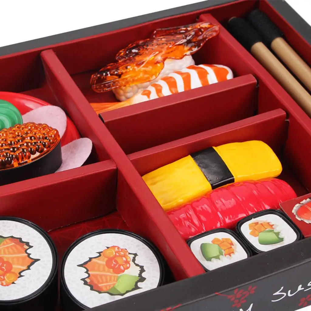 Simulation Sushi Food Playset for Children Plastic Kitchen Toy Educational Games Miniature Toy Food Groups
Simulation Sushi Food Playset for Children Plastic Kitchen Toy Educational Games Miniature Toy Food Groups