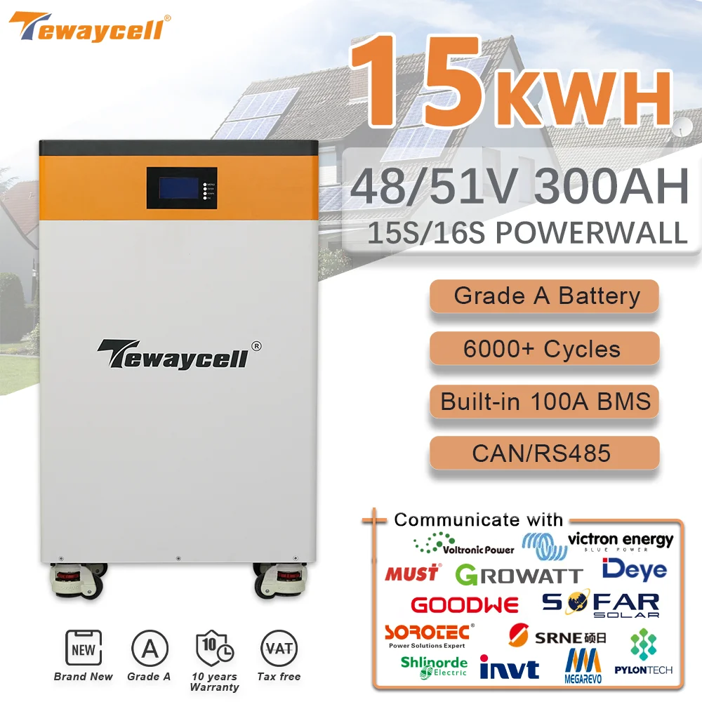 Аккумуляторная батарея Tewaycell 48 В, 6000 Ач, LiFePO4, 15 кВт/ч, Powerwall, циклов, литий-железо-фосфат, Buitl-in BMS 300A, CAN RS485 монитор
Аккумуляторная батарея Tewaycell 48 В, 6000 Ач, LiFePO4, 15 кВт/ч, Powerwall, циклов, литий-железо-фосфат, Buitl-in BMS 300A, CAN RS485 монитор