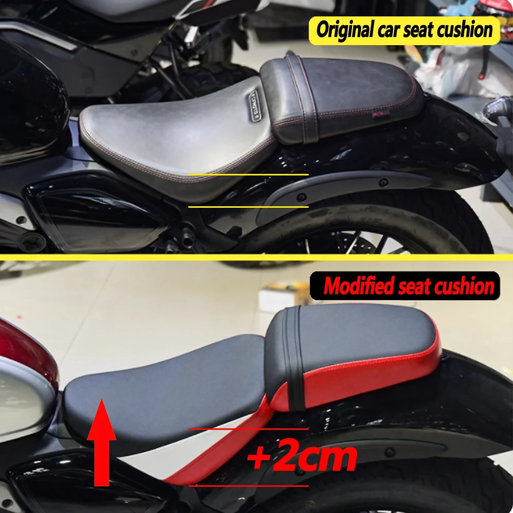 For CFMOTO CLC450 seat cushion modification increase height by 2cm add softness and height front and rear seat cushion assembly
For CFMOTO CLC450 seat cushion modification increase height by 2cm add softness and height front and rear seat cushion assembly