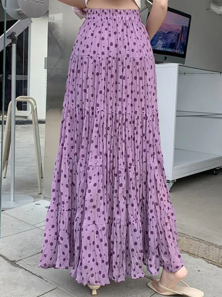 2025 Spring Summer Pleated Printed Skirt for Women New Retro Vacation Beach Splicing Chiffon Large Swing Long Skirt WA257
2025 Spring Summer Pleated Printed Skirt for Women New Retro Vacation Beach Splicing Chiffon Large Swing Long Skirt WA257