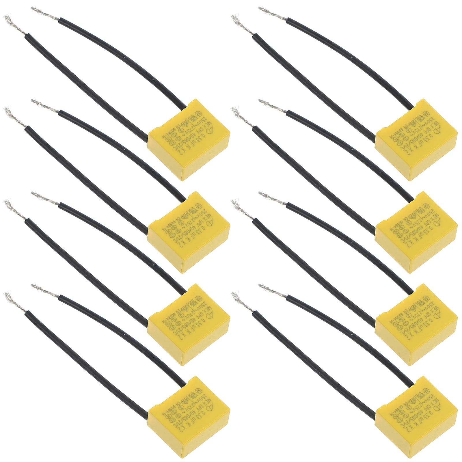 8pcs Capacitor 0.33uF 275V Plastic Safety ards Insulation Resistance Industrial Electrical Compliance Protocols Dielectric
8pcs Capacitor 0.33uF 275V Plastic Safety ards Insulation Resistance Industrial Electrical Compliance Protocols Dielectric