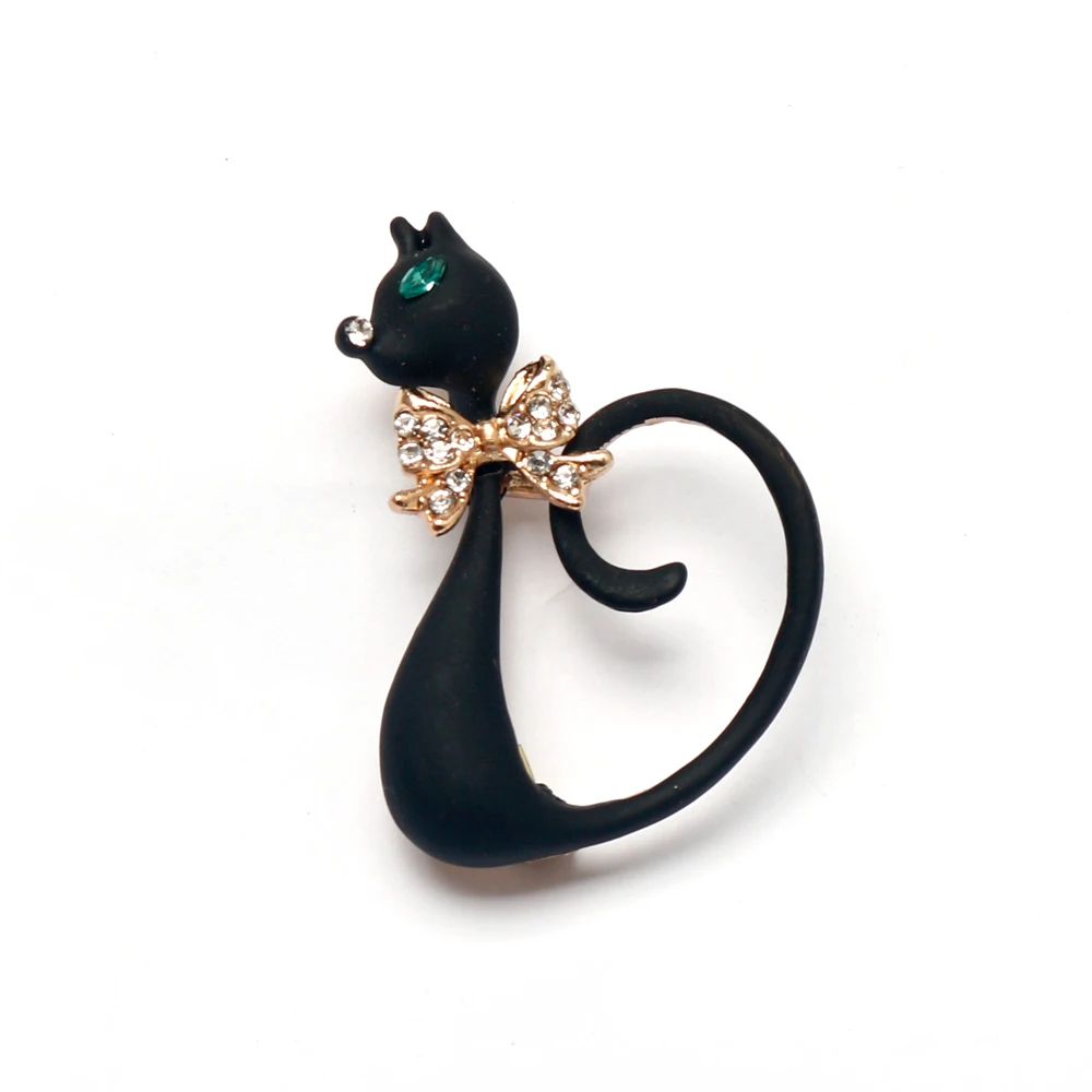 Fashion Luxury Black Scarf Cat Brooch Green Eye Women Clothes Backpack Lapel Pin Metal Jewelry Friend Gifts
Fashion Luxury Black Scarf Cat Brooch Green Eye Women Clothes Backpack Lapel Pin Metal Jewelry Friend Gifts