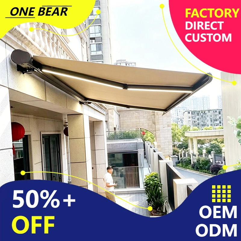 Any Size Custom LED Light Retractable Awning Aluminum Alloy Frame Easy Install Waterproof Durable Outdoor Garden Terrace Shelter
Any Size Custom LED Light Retractable Awning Aluminum Alloy Frame Easy Install Waterproof Durable Outdoor Garden Terrace Shelter