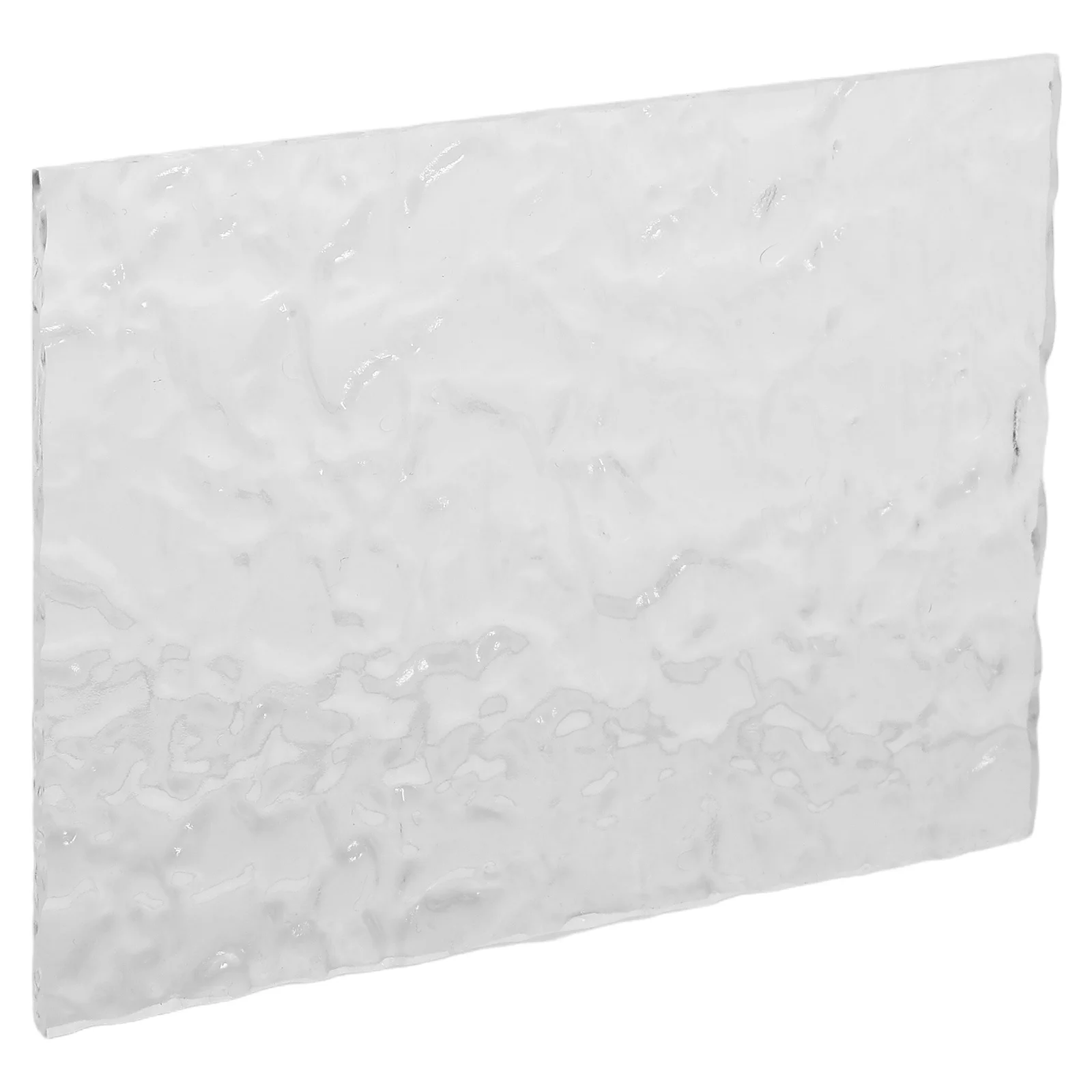 Water Ripple Acrylic Panel Transparent Display Sheet for Mugs Photos Crafts Jewelry Protection Clear Rectangular Decorative