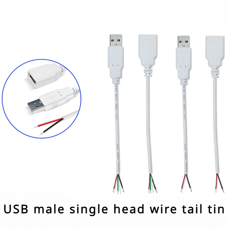 1pcs White USB male line 4 core USB female line single head usb data line small fan power 2 core charging
1pcs White USB male line 4 core USB female line single head usb data line small fan power 2 core charging
