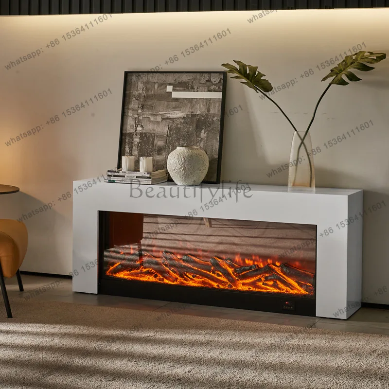 Slate simple fireplace TV cabinet living room background wall decorative cabinet
Slate simple fireplace TV cabinet living room background wall decorative cabinet