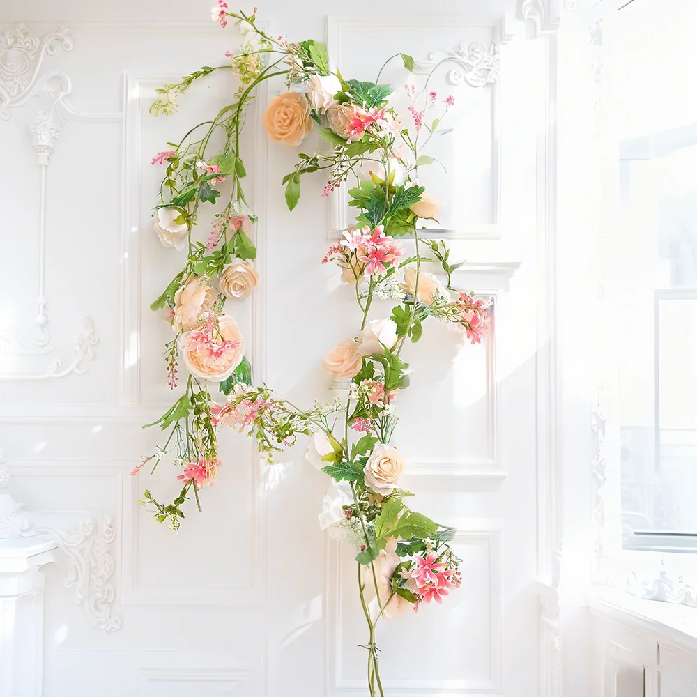 Blush Peony Artificial Rose Vine Light Pink Garland Wedding Decoration Home Dining Table Gauntlet Arch Garden Decoration
Blush Peony Artificial Rose Vine Light Pink Garland Wedding Decoration Home Dining Table Gauntlet Arch Garden Decoration