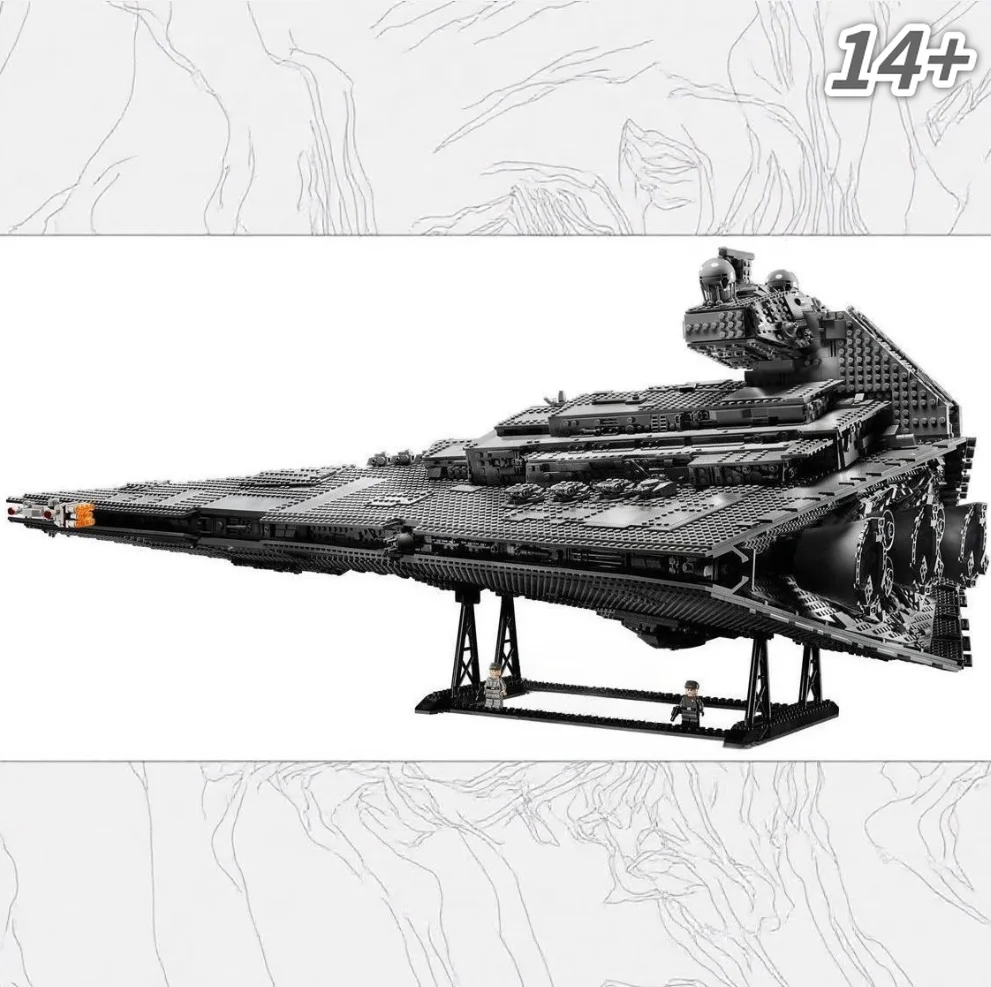 Top Seller 75252 4784PCS Empire Destroyer Ultimate Spaceship Fine Craft Birthday Gift
Top Seller 75252 4784PCS Empire Destroyer Ultimate Spaceship Fine Craft Birthday Gift