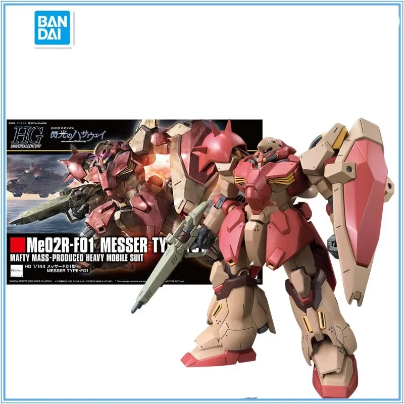 BANDAI HGUC 1/144 Me02R-F01 MESSER TYPE-F01 Collection Gunpla Anime Action Figure Toys For Children
BANDAI HGUC 1/144 Me02R-F01 MESSER TYPE-F01 Collection Gunpla Anime Action Figure Toys For Children