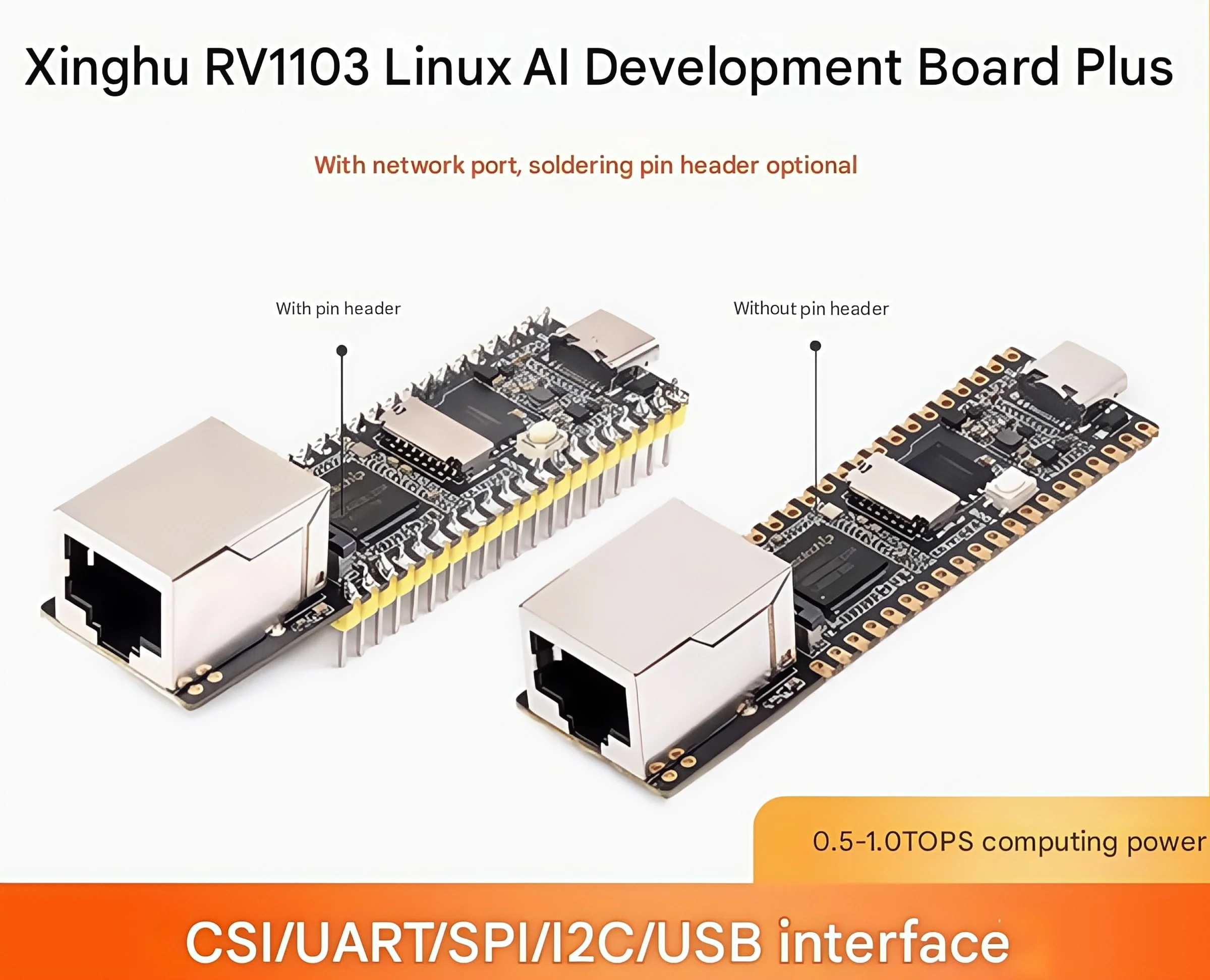 Luckfox Pico Plus RV1103 Плата разработки micro Linux 0,5 TOPS Обчисная мощность AI 
Luckfox Pico Plus RV1103 Плата разработки micro Linux 0,5 TOPS Обчисная мощность AI