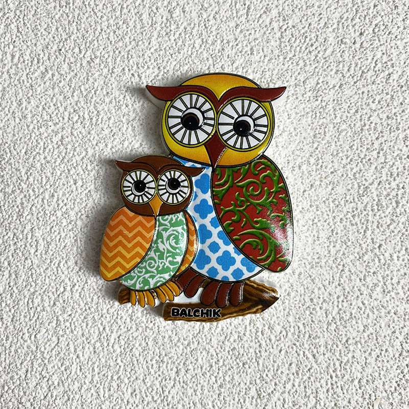 3D Resin Fridge Magnet - Balchik Owl Design - Colorful Pattern - Home Decor - Bulgaria Souvenir 
3D Resin Fridge Magnet - Balchik Owl Design - Colorful Pattern - Home Decor - Bulgaria Souvenir