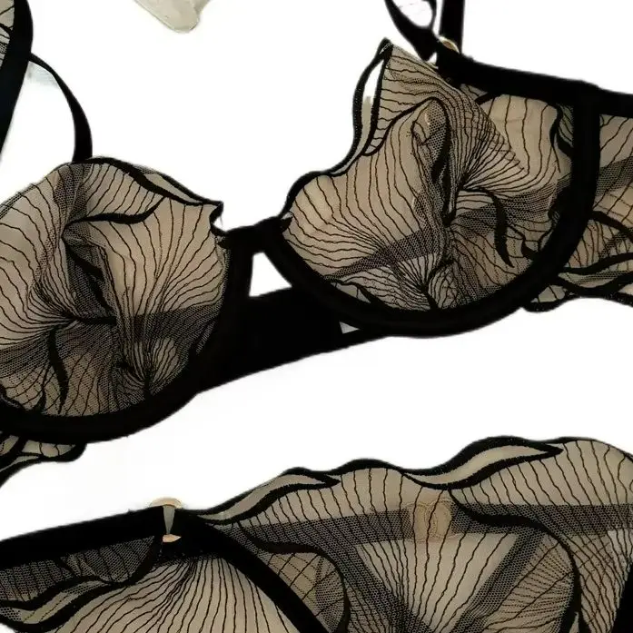 KUCLUT Fairy mesh stretch embroidery temperament lingerie ultra-thin lace thin underwear girl hollowed out bra set
KUCLUT Fairy mesh stretch embroidery temperament lingerie ultra-thin lace thin underwear girl hollowed out bra set