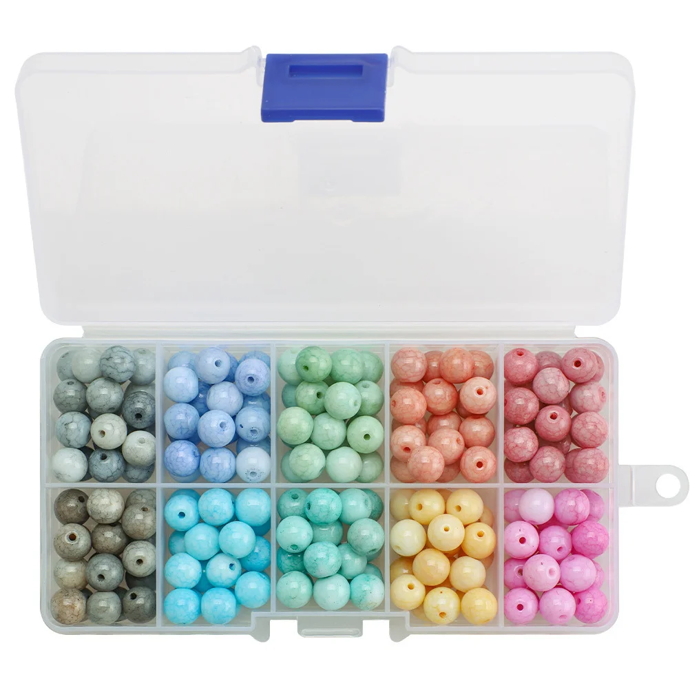 200pcs Cracked Crystal Beads Glass Diy Jewelry Making Materials For Necklace Bracelet Craft Spacer Beads With Holes
200pcs Cracked Crystal Beads Glass Diy Jewelry Making Materials For Necklace Bracelet Craft Spacer Beads With Holes