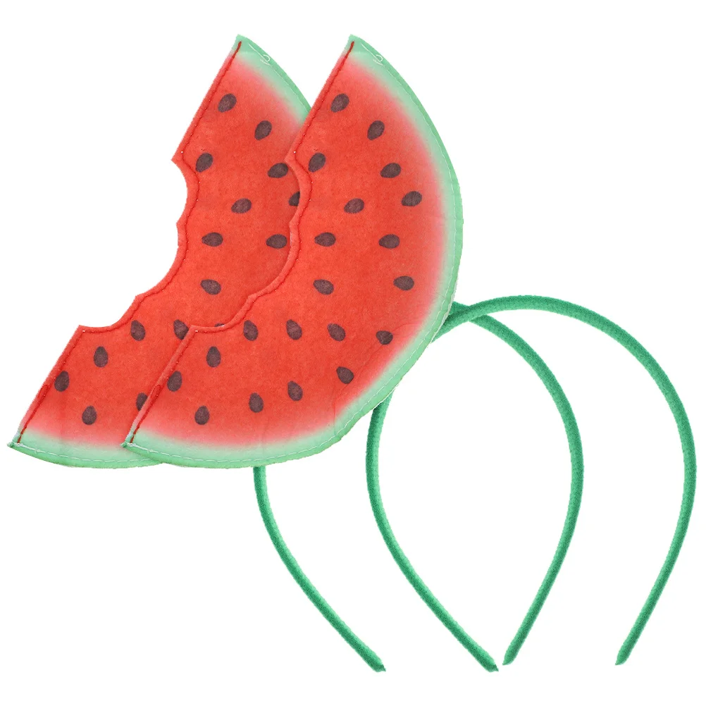 2 Pcs Three-dimensional Watermelon Headband Fun Headwear Headbands Hawaii Spring Bopper Heat Transfer Felt Cloth Parent-child
2 Pcs Three-dimensional Watermelon Headband Fun Headwear Headbands Hawaii Spring Bopper Heat Transfer Felt Cloth Parent-child
