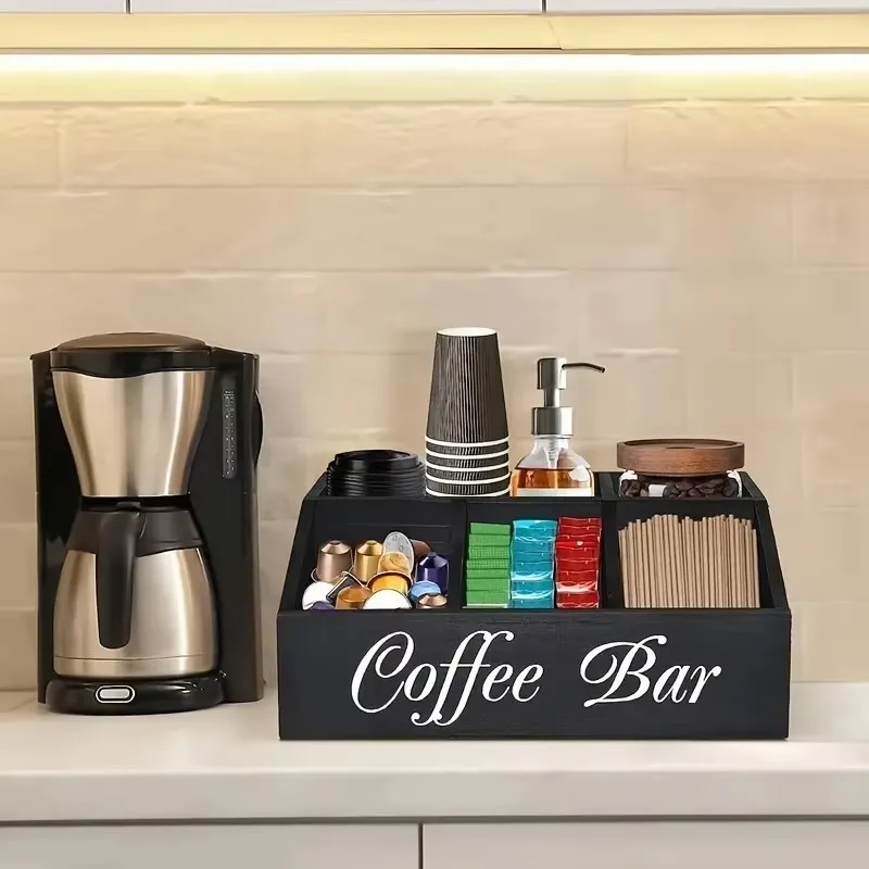 1pcs Wooden Coffee Storage Box Countertop Spice Organizer Multi-Purpose Coffee Bar Cabinet Kitchen Counter Storage Box
1pcs Wooden Coffee Storage Box Countertop Spice Organizer Multi-Purpose Coffee Bar Cabinet Kitchen Counter Storage Box