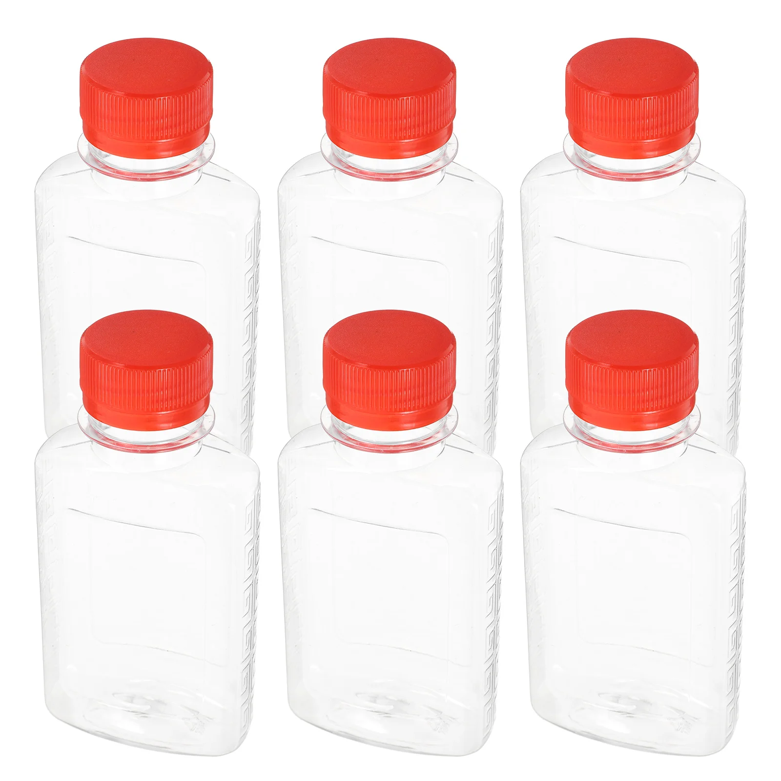 6Pcs Transparent Plastic Beverage Bottles 100Ml with Lids Reusable Clear Juice Milk Containers for Fridge Storage Portable Mini
6Pcs Transparent Plastic Beverage Bottles 100Ml with Lids Reusable Clear Juice Milk Containers for Fridge Storage Portable Mini