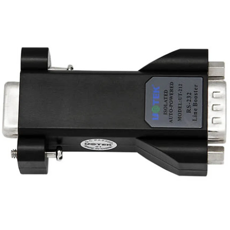 Yutai UT-212 RS232 Serial Port Extender Optical Isolation 9-pin Serial Port Long Line Driver Signal Amplifier 
Yutai UT-212 RS232 Serial Port Extender Optical Isolation 9-pin Serial Port Long Line Driver Signal Amplifier
