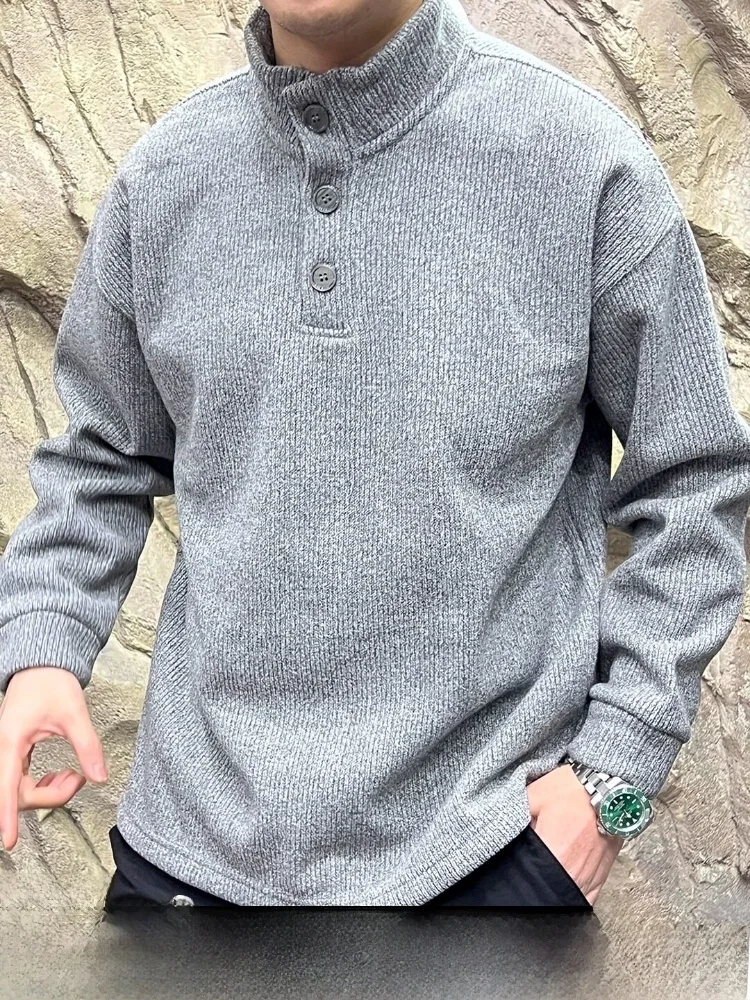 Thickened Fleece Hoodie Men's Casual Style Henry Collar Design Warmth Storage Loose Fit Autumn Winter Fashionable Sweatshirt
Thickened Fleece Hoodie Men's Casual Style Henry Collar Design Warmth Storage Loose Fit Autumn Winter Fashionable Sweatshirt