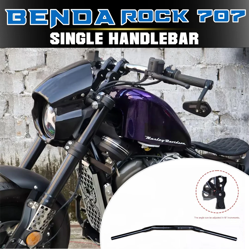 For BENDA ROCK 707 Modified One-piece Handlebar, Low Flat Steering Bar with Riser Stem Accessories
For BENDA ROCK 707 Modified One-piece Handlebar, Low Flat Steering Bar with Riser Stem Accessories