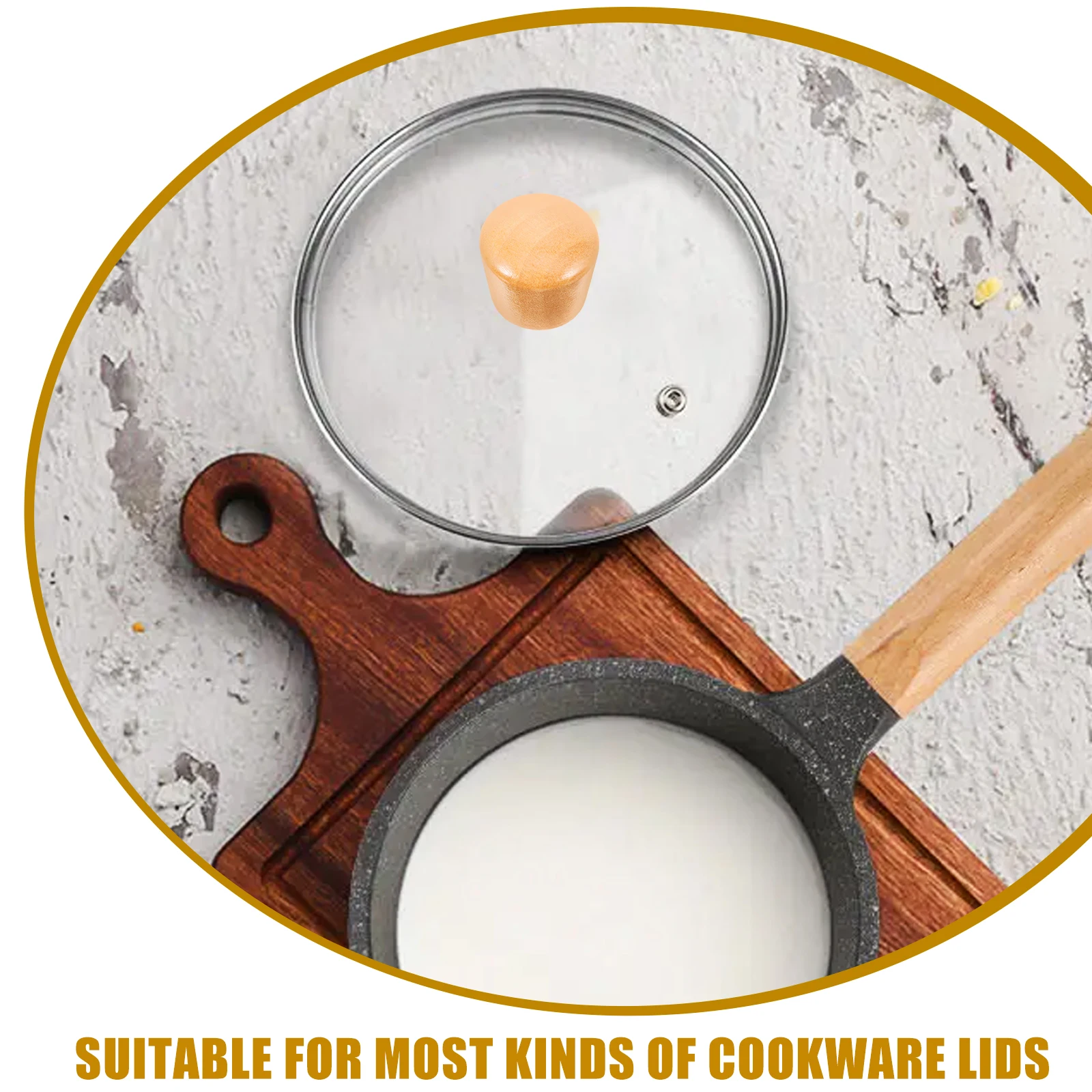 6 Pcs Pot Lid Knobs Replacement Handles Cooking Utensils Wooden Knobs Sturdy Pan Milk Pots Insulation Wear Resistant
6 Pcs Pot Lid Knobs Replacement Handles Cooking Utensils Wooden Knobs Sturdy Pan Milk Pots Insulation Wear Resistant