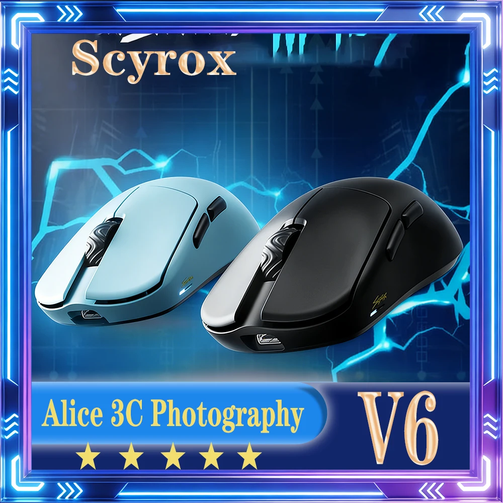 NEW Scyrox V6 Gaming Mouse Wireless Mouse Gaming Accessories Paw3950 Lightweight 8k Low Latency Custom Office Ergonomically Gift
NEW Scyrox V6 Gaming Mouse Wireless Mouse Gaming Accessories Paw3950 Lightweight 8k Low Latency Custom Office Ergonomically Gift