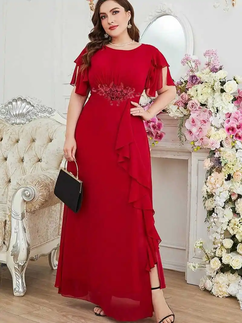 plus Size Chiffon Evening Dress New Arrival Independent Station Large Size Fat MM Dress Long Sleeve Square Collar Maxi Dress
plus Size Chiffon Evening Dress New Arrival Independent Station Large Size Fat MM Dress Long Sleeve Square Collar Maxi Dress