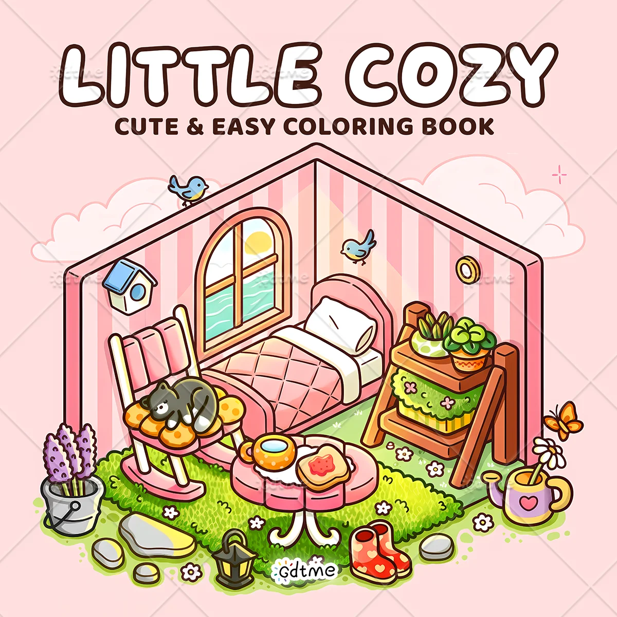 LITTLE COZY Bold-easy Patterns Coloring Book for Adults Cute Drawing Book Perfect Gift for Party and Birthday
LITTLE COZY Bold-easy Patterns Coloring Book for Adults Cute Drawing Book Perfect Gift for Party and Birthday