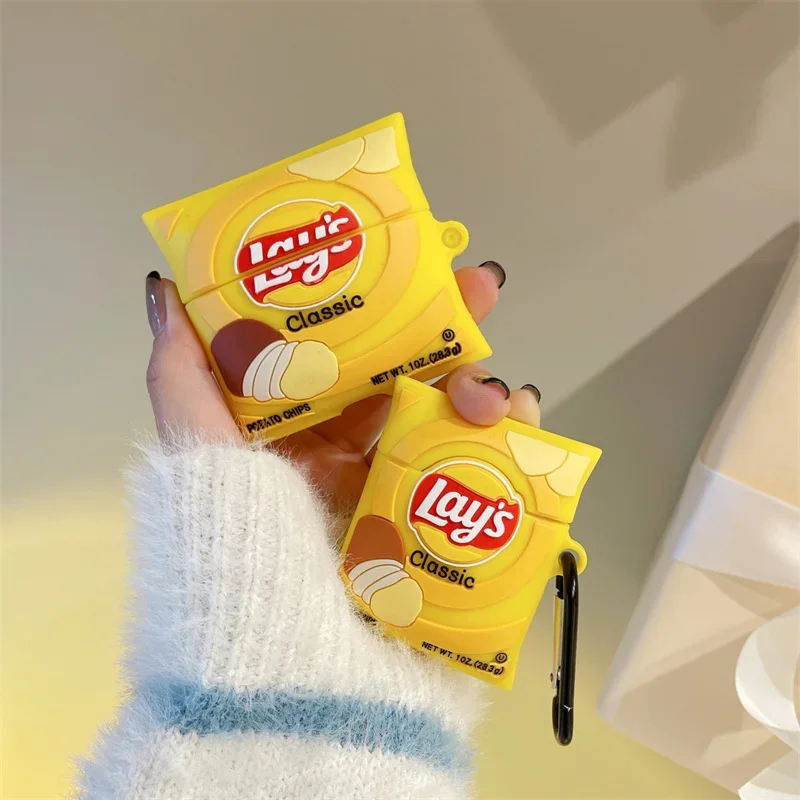 3D Potato Chips Cartoon Earphone Case for AirPods Pro 1 2 3 Cover Wireless Headphone Charging Cover Pro 2
3D Potato Chips Cartoon Earphone Case for AirPods Pro 1 2 3 Cover Wireless Headphone Charging Cover Pro 2