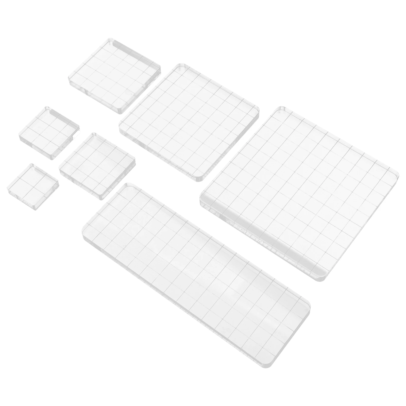 7pcs Stamp Block Acrylic Stamping Tool Transparent Stamp Diy Supply Handle Seal Companion DIY Craft Storage Supplies
7pcs Stamp Block Acrylic Stamping Tool Transparent Stamp Diy Supply Handle Seal Companion DIY Craft Storage Supplies