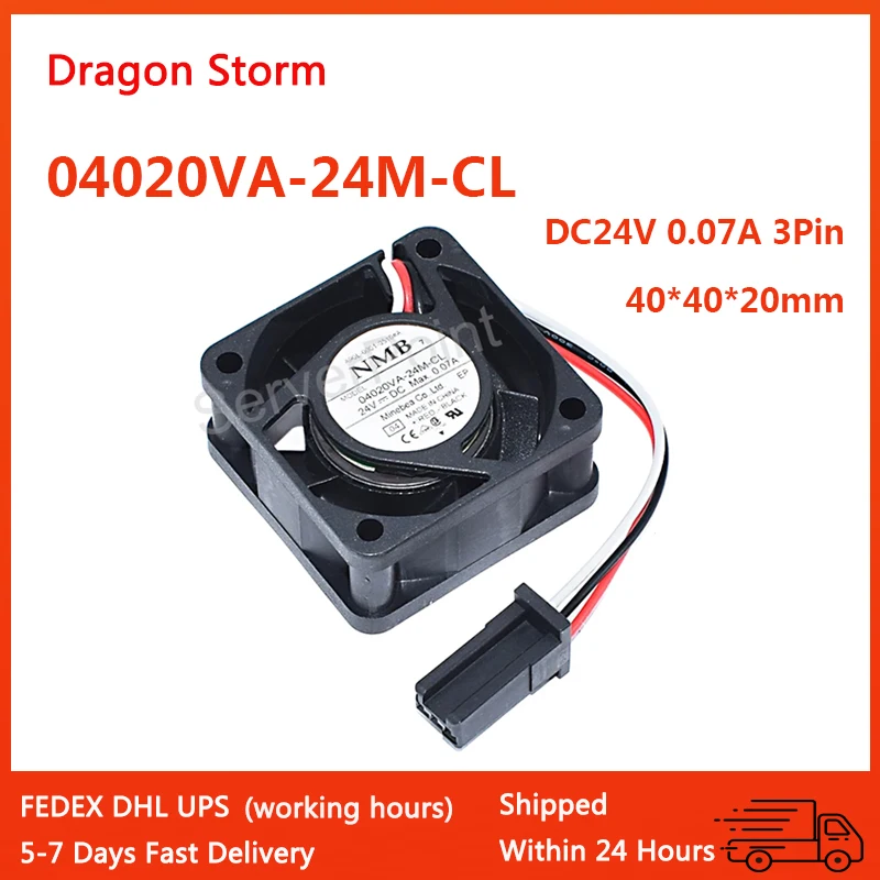NEW 4020 4CM 40*40*20mm 3Pin 04020VA-24M-CL DC24V 0.07A Square Cooling Fan
NEW 4020 4CM 40*40*20mm 3Pin 04020VA-24M-CL DC24V 0.07A Square Cooling Fan