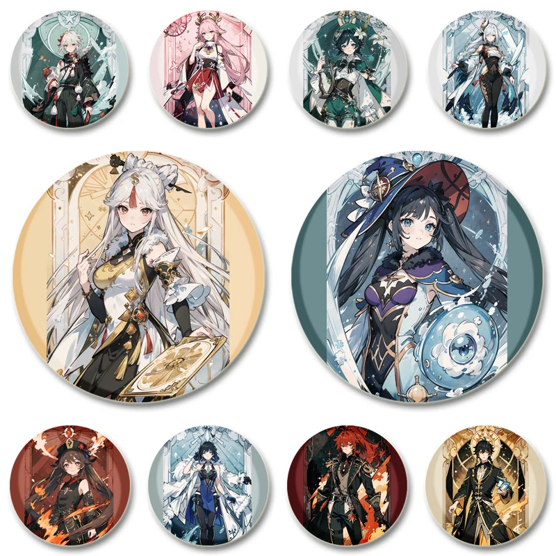 Yuanshen Game Badge Zhongli Focalors Nahida Kamisato Ayato Brooches Cosplay Cute Enamel Pins for Backpack Clothes Accessories
Yuanshen Game Badge Zhongli Focalors Nahida Kamisato Ayato Brooches Cosplay Cute Enamel Pins for Backpack Clothes Accessories