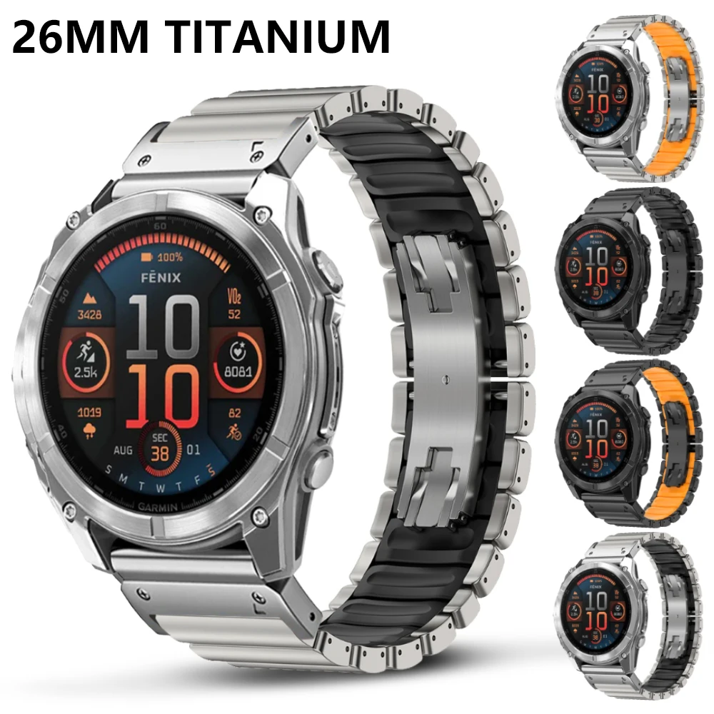 26mm Quick Fit Titanium Watchband for Garmin Fenix 8 7X Pro 51mm 6X/6 Pro Luxury Wrist Strap for Garmin Enduro 3 2 Instinct 2X
26mm Quick Fit Titanium Watchband for Garmin Fenix 8 7X Pro 51mm 6X/6 Pro Luxury Wrist Strap for Garmin Enduro 3 2 Instinct 2X