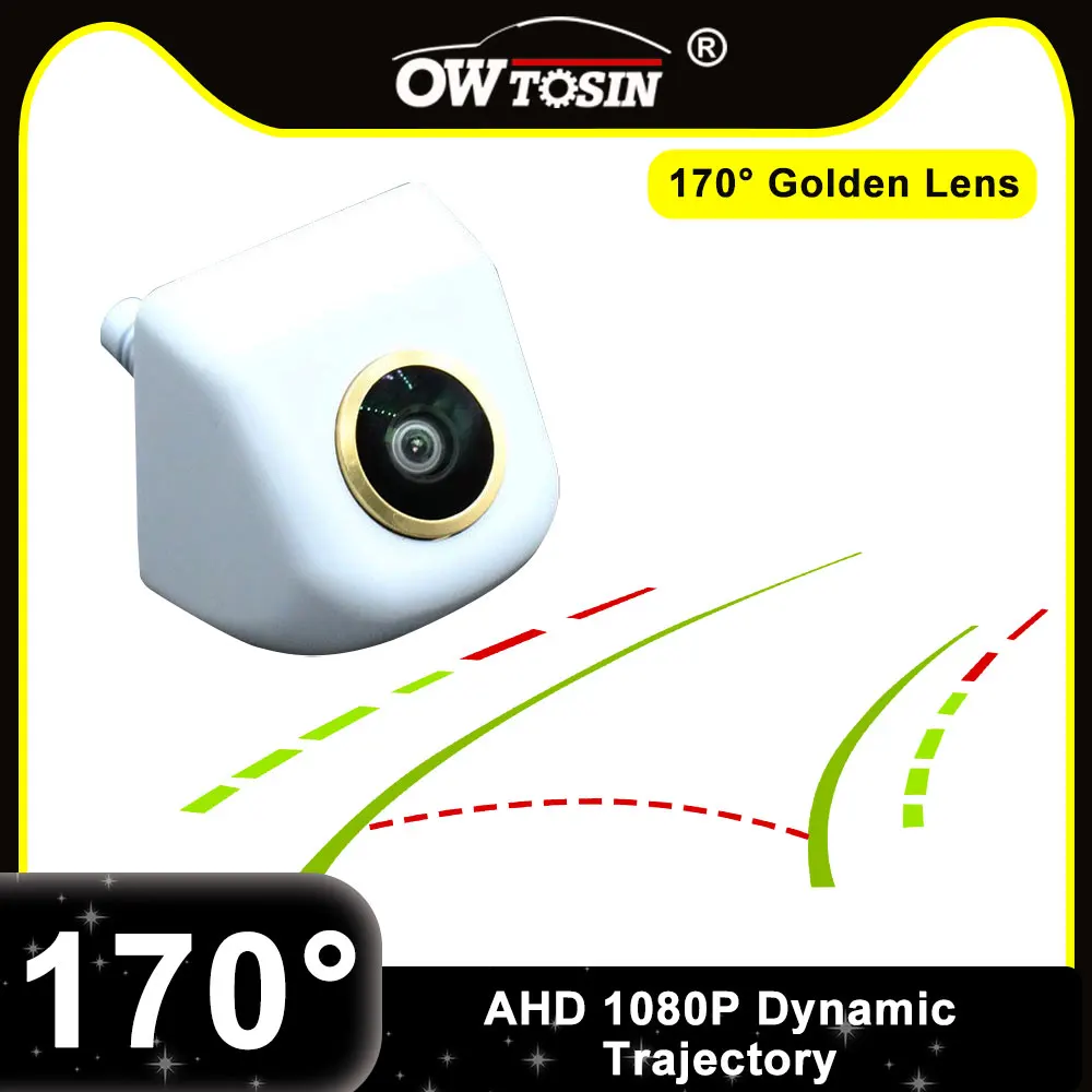AHD 1080P 170° Golden Lens White Dynamic Trajectory Vehicle Camera Universal Night Vision Reversing Backup Car Rear View Camera
AHD 1080P 170° Golden Lens White Dynamic Trajectory Vehicle Camera Universal Night Vision Reversing Backup Car Rear View Camera