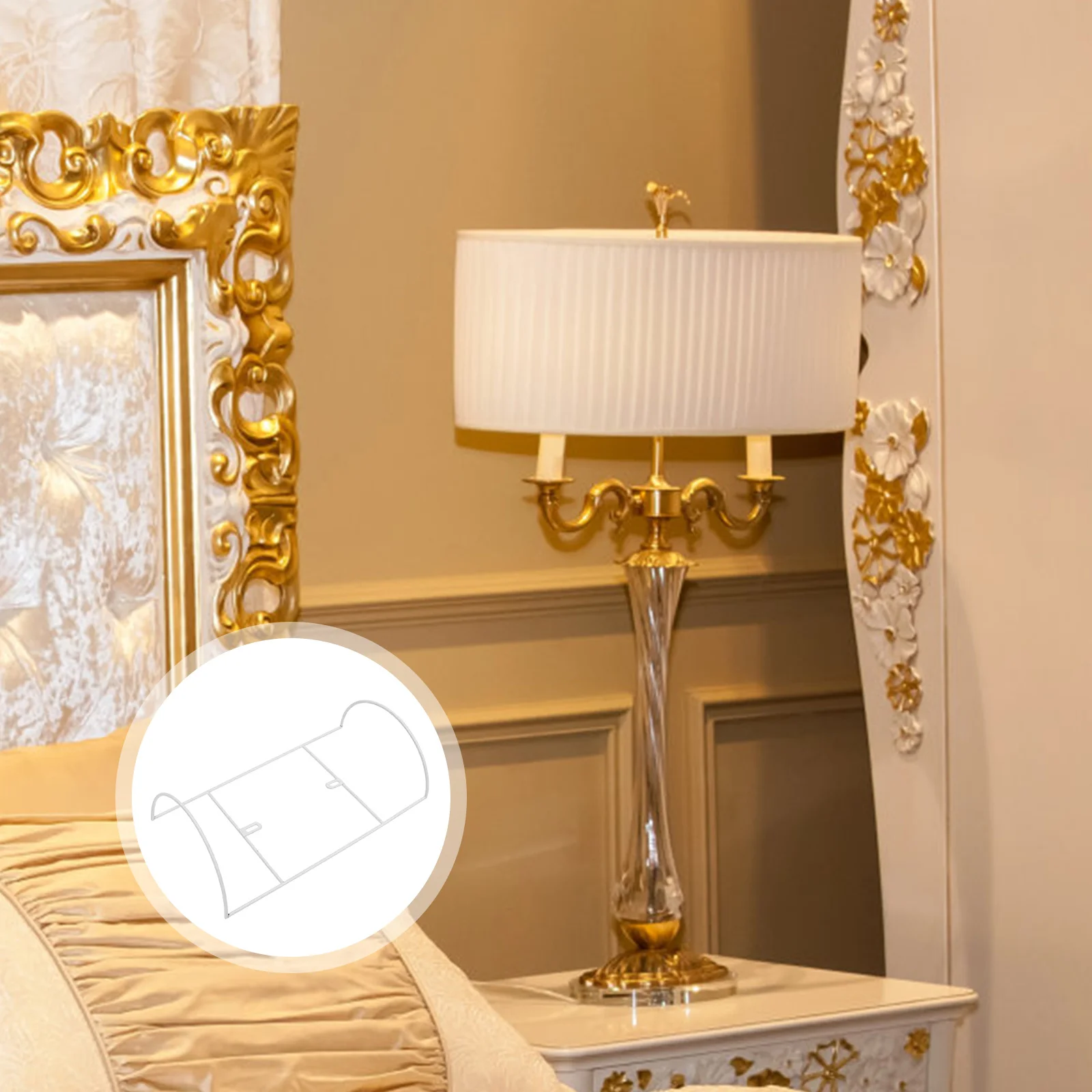 DIY Lampshade Frame Iron Durable Lampshade Bracket for Home Wall Light Frame Lamp Shade Holder Iron Lamp Cover Bracket
DIY Lampshade Frame Iron Durable Lampshade Bracket for Home Wall Light Frame Lamp Shade Holder Iron Lamp Cover Bracket