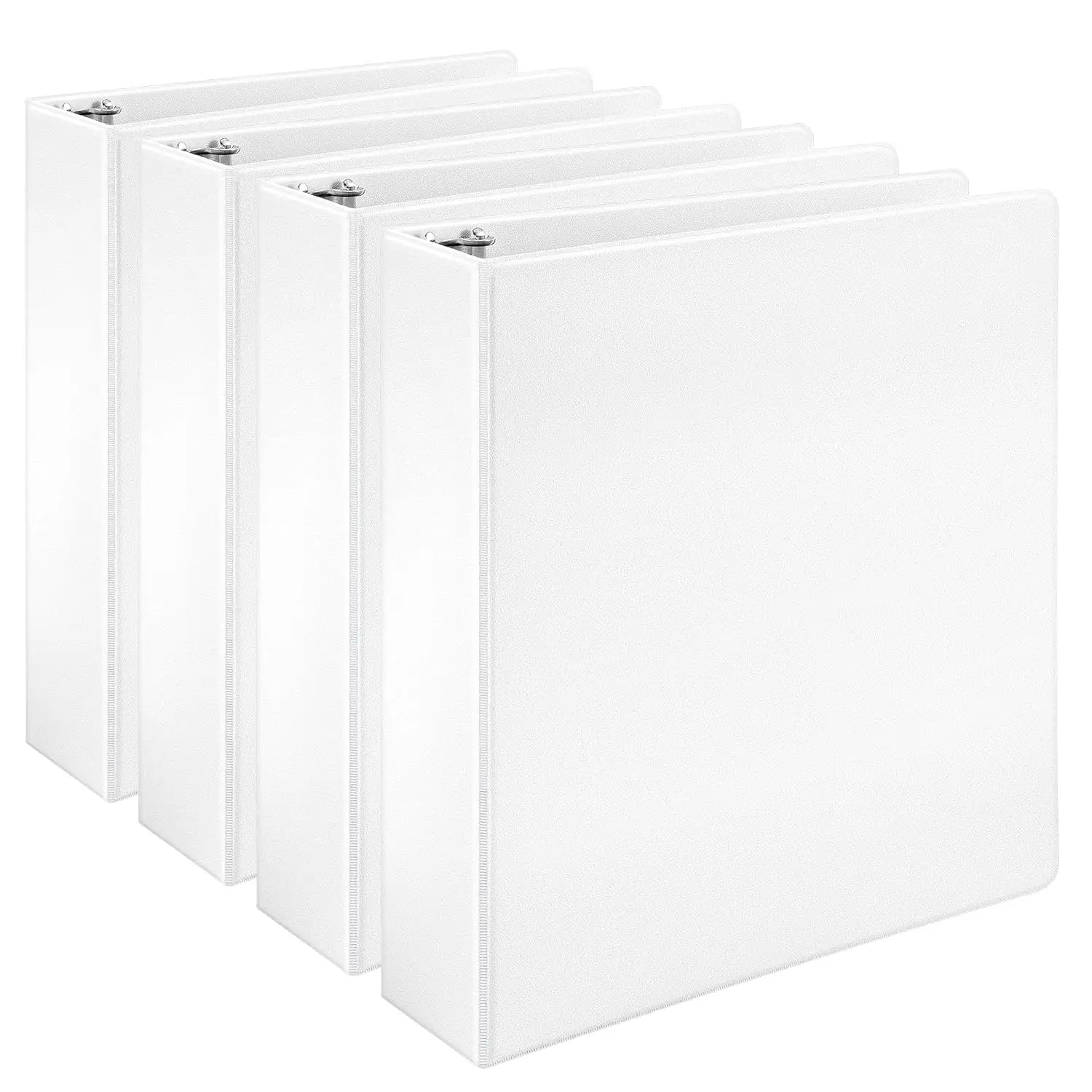 3 Ring Binders 2 Inch, D-Ring Organizer for School Home Office, White 4 Pack, Holds 500 Sheets
3 Ring Binders 2 Inch, D-Ring Organizer for School Home Office, White 4 Pack, Holds 500 Sheets