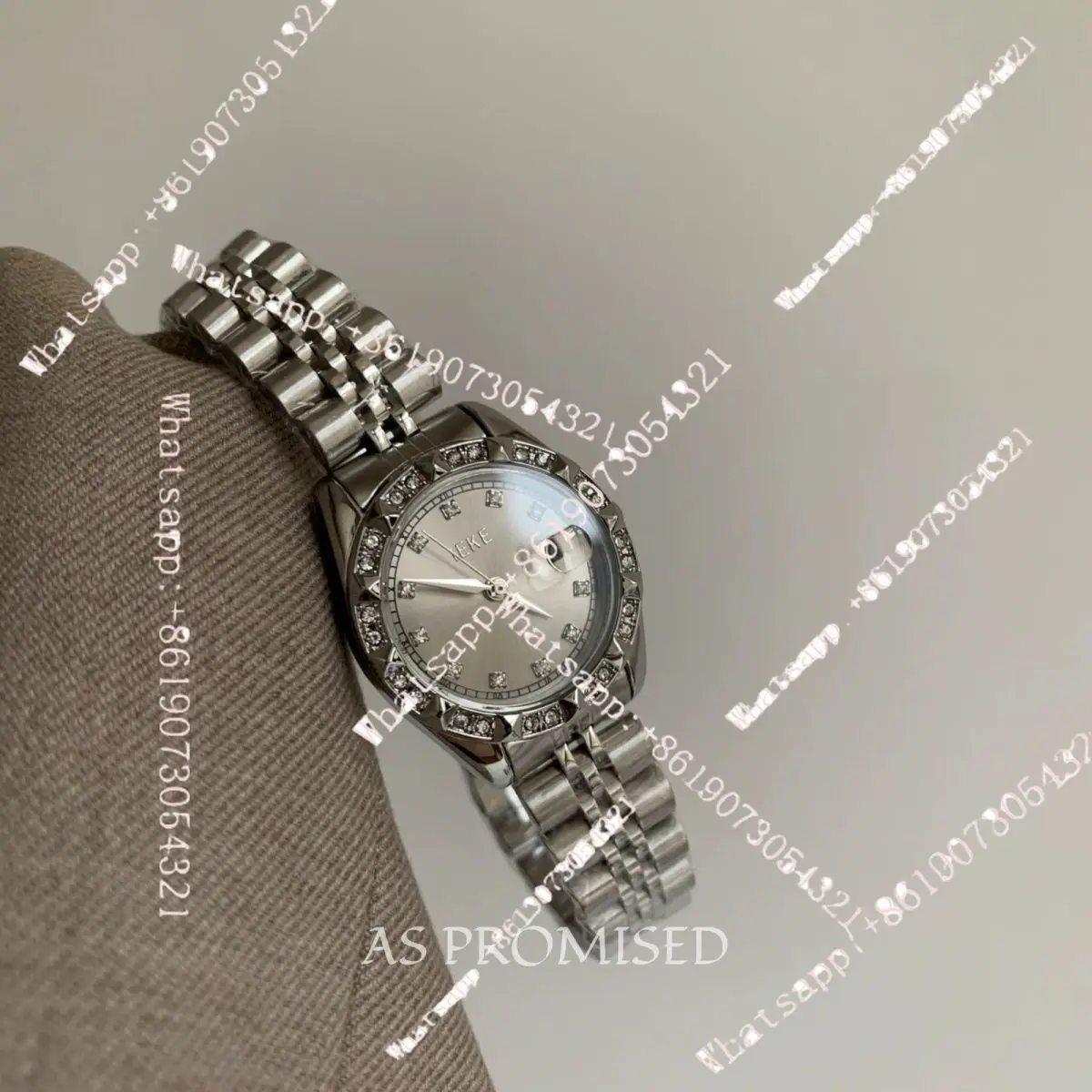 AsPromised Simple Premium Workplace Commuter Temperament Fashion Silver Grey Steel Belt Diamond Quartz Watch 29
AsPromised Simple Premium Workplace Commuter Temperament Fashion Silver Grey Steel Belt Diamond Quartz Watch 29