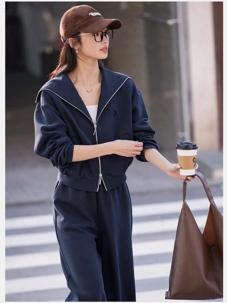 VIMLY Woman 2 Piece Set Outfit Preppy Style Autumn 2025 Sailor Neck Knit Sweatshirts Wide Legs Pants Female Trousers Sets A0659
VIMLY Woman 2 Piece Set Outfit Preppy Style Autumn 2025 Sailor Neck Knit Sweatshirts Wide Legs Pants Female Trousers Sets A0659