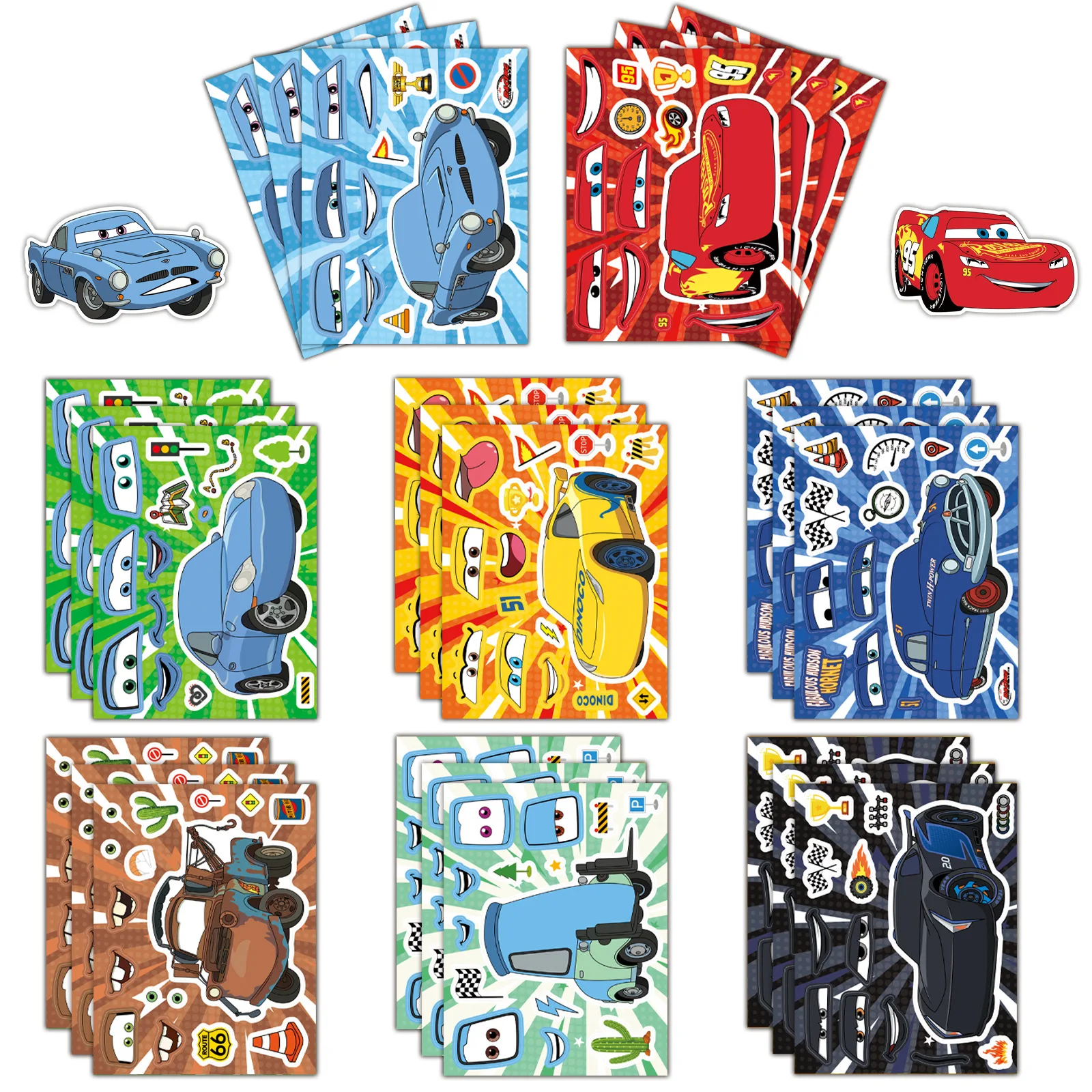 8/16Sheets Disney Car Mobilization Cartoon Puzzle Graffiti Stickers Exquisite DIY Toys for Scrapbook Travel Bag Aesthetic Decals
8/16Sheets Disney Car Mobilization Cartoon Puzzle Graffiti Stickers Exquisite DIY Toys for Scrapbook Travel Bag Aesthetic Decals