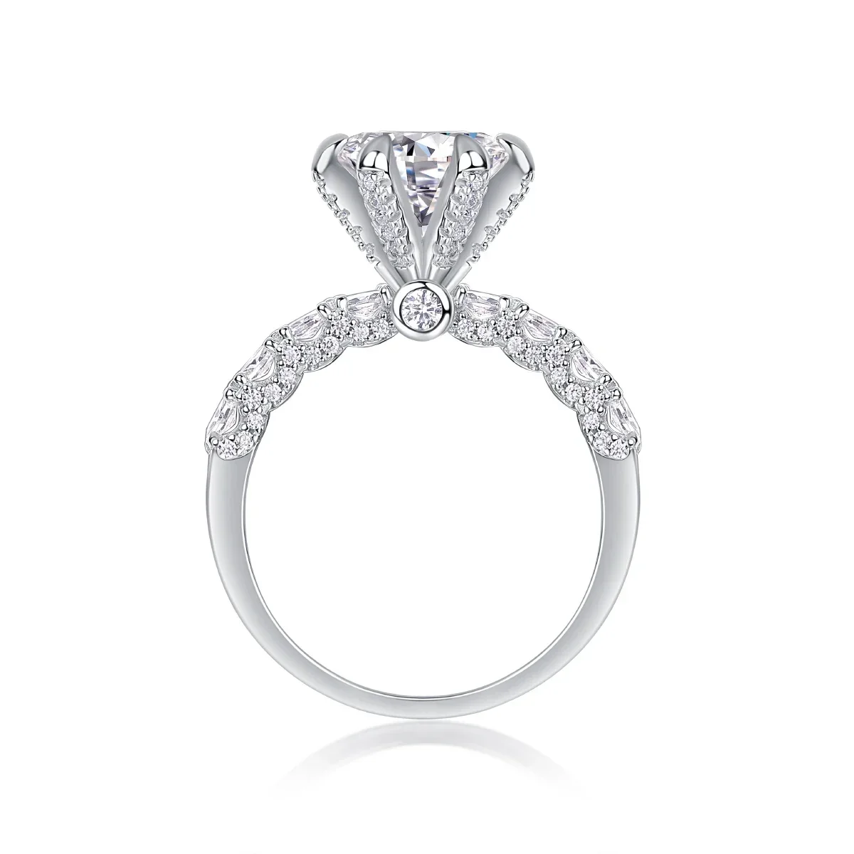 925 Sterling Silver D Color Classic Moissanite Wedding Ring for Women 1/2/3 Carat Women's Engagement Ring Round Cut Certified
925 Sterling Silver D Color Classic Moissanite Wedding Ring for Women 1/2/3 Carat Women's Engagement Ring Round Cut Certified