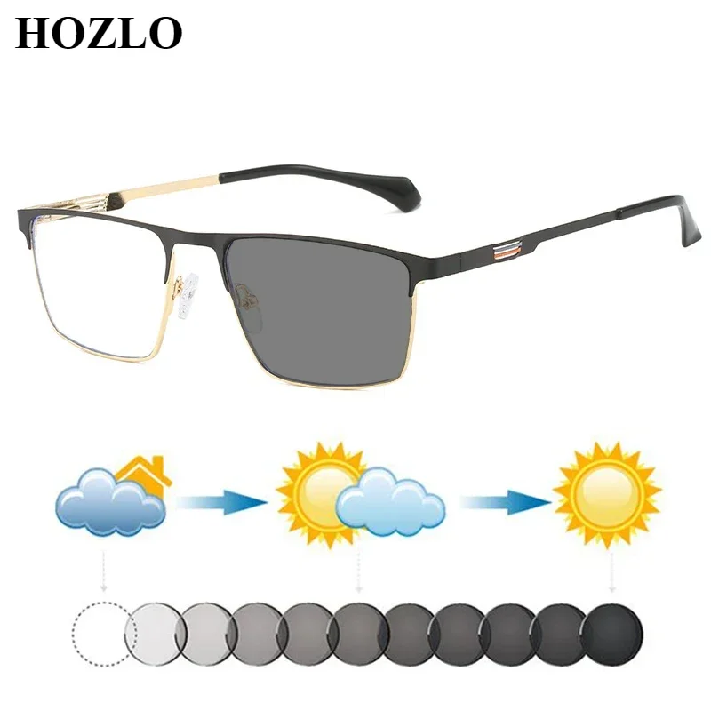 New Men Metal Business Photochromic Myopia Sunglasses Male Nearsighted Spectacles Fashion Eyebrow Dark Glasses Travel Driving
New Men Metal Business Photochromic Myopia Sunglasses Male Nearsighted Spectacles Fashion Eyebrow Dark Glasses Travel Driving