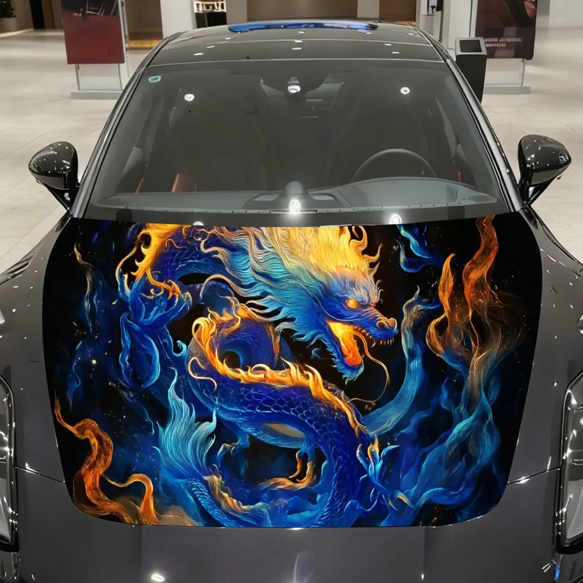 Colorful Flame Oriental Dragon Car Vinyl Wrap, PVC Material Waterproof Car Hood Sticker, Self-Adhesive Scratch-Resistant Sticker
Colorful Flame Oriental Dragon Car Vinyl Wrap, PVC Material Waterproof Car Hood Sticker, Self-Adhesive Scratch-Resistant Sticker