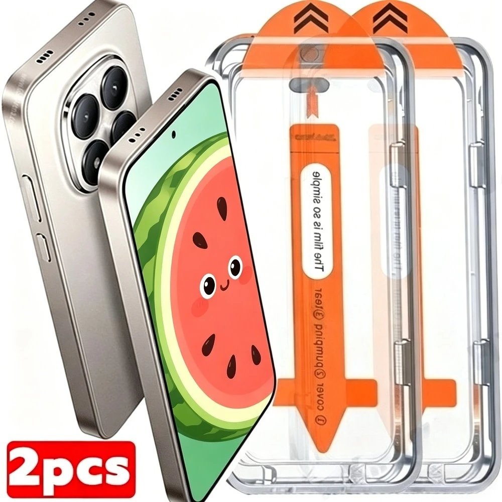 2Pcs Full Cover Screen Protector for Redmi Note 15 14 13 Pro Plus 15 14 13 Pro 5G 13 14 15 14S 11S One Click Installation Glass
2Pcs Full Cover Screen Protector for Redmi Note 15 14 13 Pro Plus 15 14 13 Pro 5G 13 14 15 14S 11S One Click Installation Glass