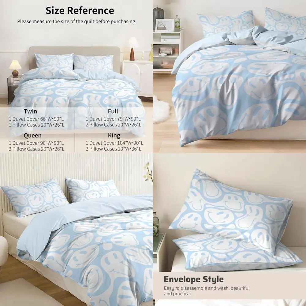 King Size Retro Hippie Duvet Cover Set, 3-Piece Soft Microfiber Bedding with Zipper & Corner Ties, Light Blue, Pillowcases Inclu
King Size Retro Hippie Duvet Cover Set, 3-Piece Soft Microfiber Bedding with Zipper & Corner Ties, Light Blue, Pillowcases Inclu