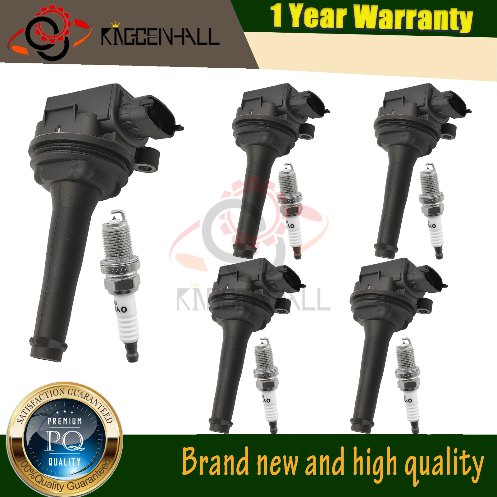 Premium 5PCS Ignition Coil Spark Plug BKR6EIX-11 30713416 9125601 Compatible With Volvo S60 V70 XC90 2.4 2.5L 1999-2009
Premium 5PCS Ignition Coil Spark Plug BKR6EIX-11 30713416 9125601 Compatible With Volvo S60 V70 XC90 2.4 2.5L 1999-2009