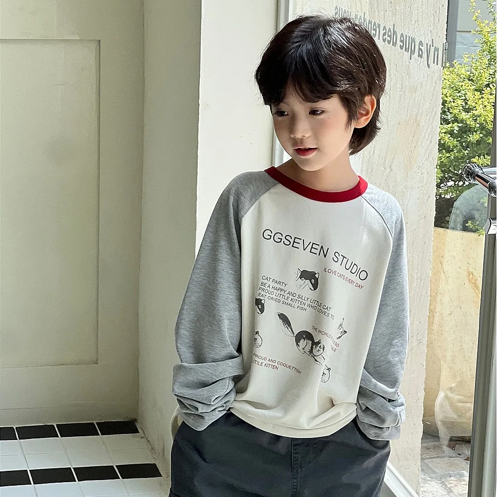 Children Clothes Kids Casual T Shirt Autumn 2025 Trend Soft Long-sleeved Korean Style Boys and Girls Simple Loose Casual T Shirt
Children Clothes Kids Casual T Shirt Autumn 2025 Trend Soft Long-sleeved Korean Style Boys and Girls Simple Loose Casual T Shirt