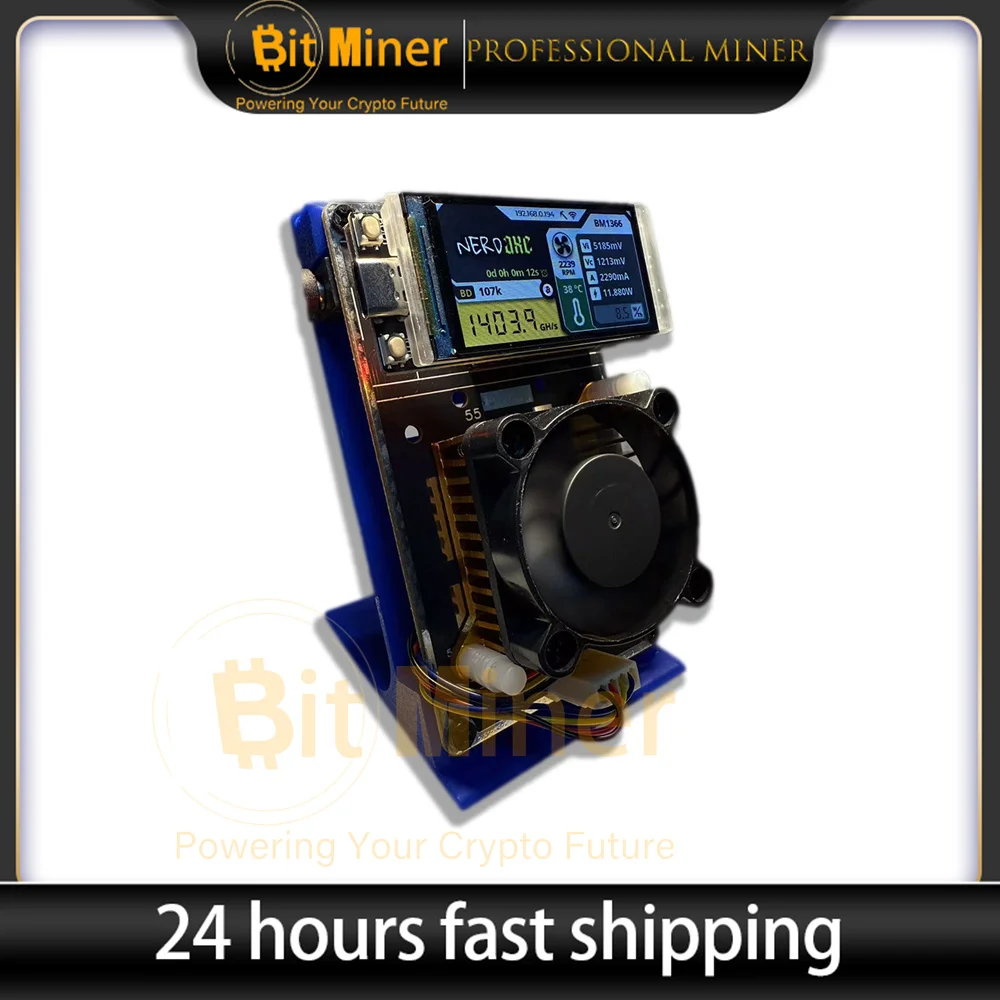 Полный комплект Nerdaxe Ultra 500ghs BM1366 с дисплеем, тихий биткойн-ассик, лотерейный майнер, ботаник-майнер для домашнего использования
Полный комплект Nerdaxe Ultra 500ghs BM1366 с дисплеем, тихий биткойн-ассик, лотерейный майнер, ботаник-майнер для домашнего использования