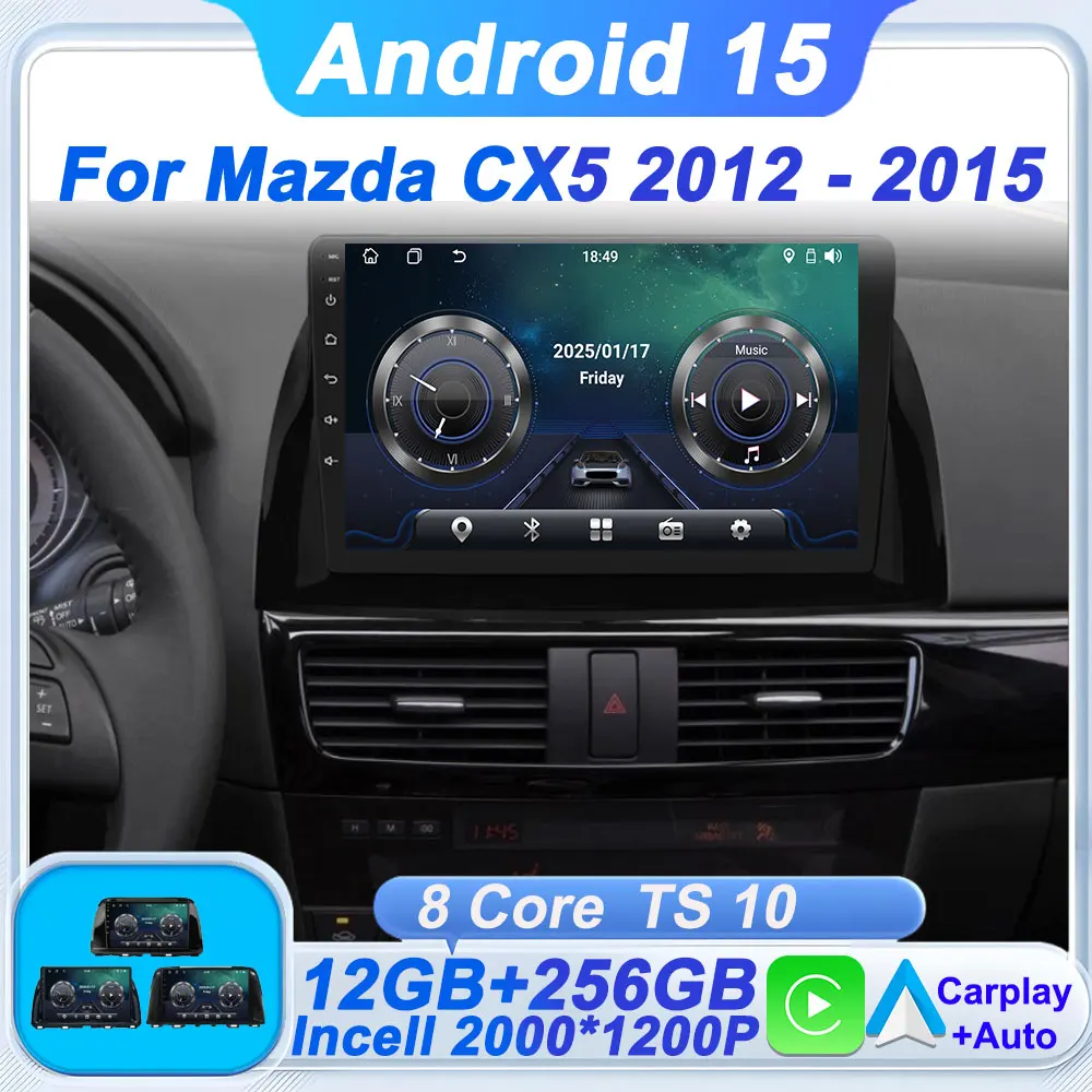 2 Din Car Radio Wireless Android 15 Auto For Mazda CX5 CX-5 CX 5 2012 - 2015 CarPlay Navigation GPS Touch Screen FM BT Camera
2 Din Car Radio Wireless Android 15 Auto For Mazda CX5 CX-5 CX 5 2012 - 2015 CarPlay Navigation GPS Touch Screen FM BT Camera
