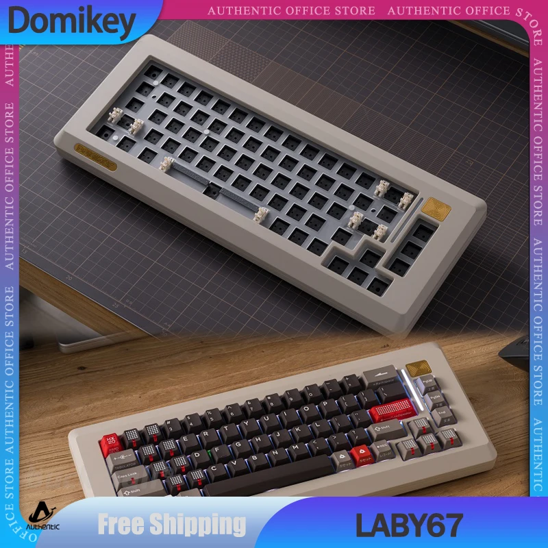 Набор клавиатуры Domikey LABY67 с механической клавиатурой, 3 режима, 2,4 ГГц, Bluetooth, комплект беспроводной клавиатуры из алюминиевого сплава с функцией горячей замены, технические подарки
Набор клавиатуры Domikey LABY67 с механической клавиатурой, 3 режима, 2,4 ГГц, Bluetooth, комплект беспроводной клавиатуры из алюминиевого сплава с функцией горячей замены, технические подарки