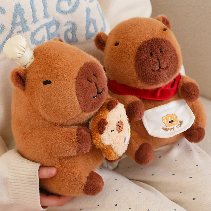 25-45cm Cartoon Bread Capybara Plush Toy Chips Backpack Capibara Cosplay Chef Capybara Toy for Birthday Gifts
25-45cm Cartoon Bread Capybara Plush Toy Chips Backpack Capibara Cosplay Chef Capybara Toy for Birthday Gifts
