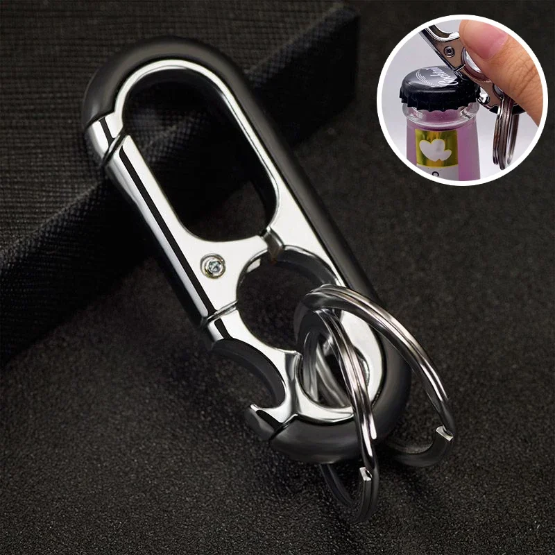 Car Keychain Multi-functional Bottle Opener Men's Keychain Metal Waist Hanging Key Rings Metal Interior Accessories
Car Keychain Multi-functional Bottle Opener Men's Keychain Metal Waist Hanging Key Rings Metal Interior Accessories